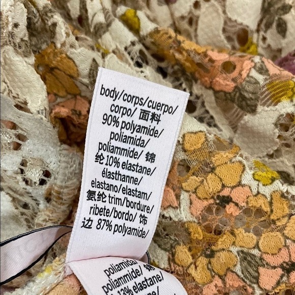 Victoria's Secret Floral Lace Teddy Romper XS Cream Retro Sleepwear‎ Lingerie - Picture 8 of 11